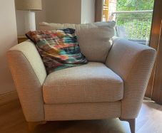 Cream / Beige Armchair in Excellent Condition