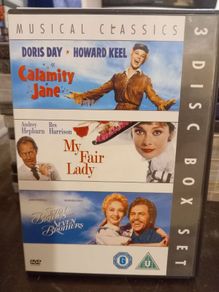 3 Dvd Boxset Classic Musicals Calamity Jane My Fair Lady Seven Brides For Seven Brothers Doris Day Audrey Hepburn Jane Powell Rex Harrison