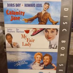 3 Dvd Boxset Classic Musicals Calamity Jane My Fair Lady Seven Brides For Seven Brothers Doris Day Audrey Hepburn Jane Powell Rex Harrison