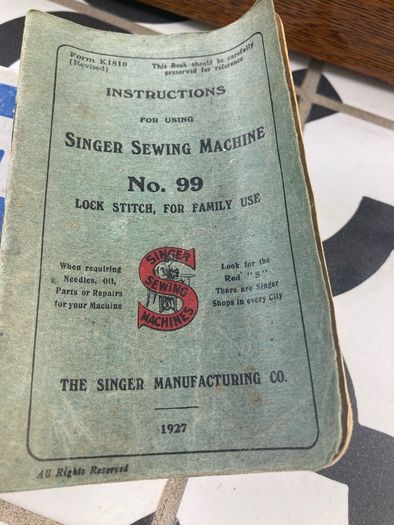 Antique singer sewing machine