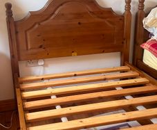 Solid pine bed frames x 2