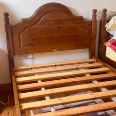 Solid pine bed frames x 2