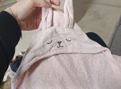 Pink baby towel