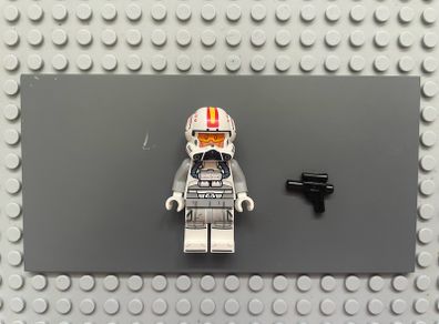 lego Star Wars sw1402 Clone Trooper Pilot (Phase 2) minifigure - Light Bluish Gray Arms, Nougat Head