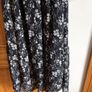 Folkster Ladies Black floral long sleeve midi dress size S Uk 10 includes postage Image 3