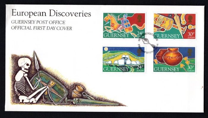 1994 Guernsey Europa: Archaeological Discoveries Commemorative Stamps First Day Cover (FDC)