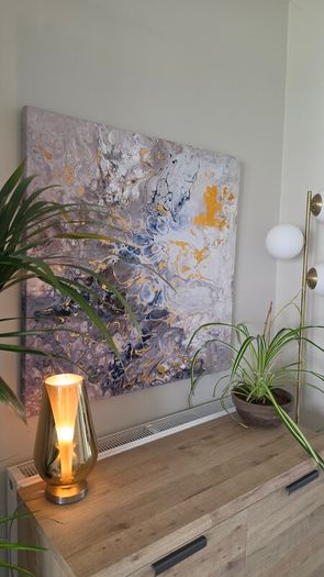 Navy Canvas 90cm x 90cm