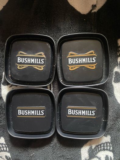 Bushmills metal coasters for glasses set of 4