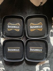 Bushmills metal coasters for glasses set of 4