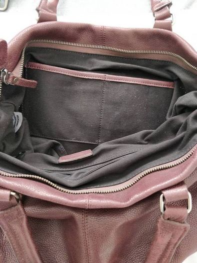 Brand new plum leather handbag by Nat & Nin