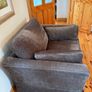 Feather And Down Two Seater Couch And Armchair Image 3