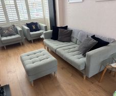 Complete sofa suite - 3-Seater Sofa, 2 Armchairs & Footstool