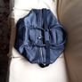 Kenneth Cole Large Black Leather holdall With Habdles And Shoulder Strap. and Image 9