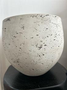 Concrete Sphere Planter