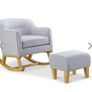 Nursing Rocking Chair and Stool Image 3