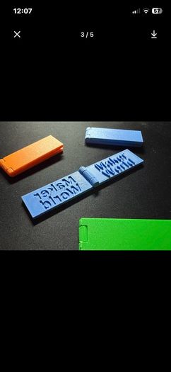 Custom text embosser