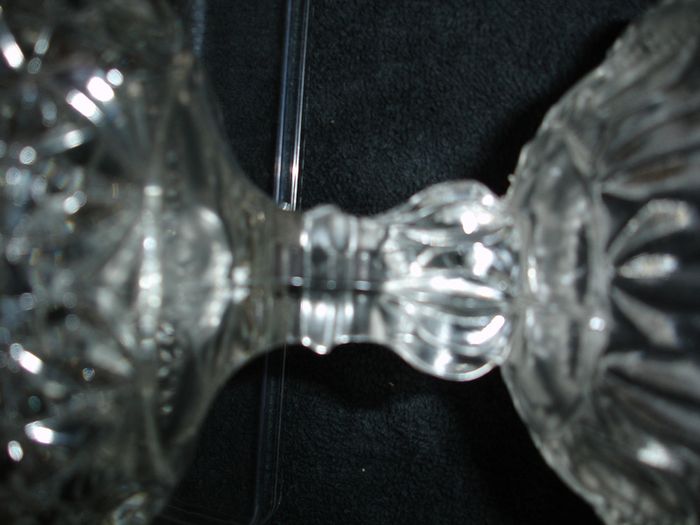 Antique Early American Clear Glass Compote Bowl circa late 1800's