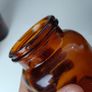 436 - Set of 5 Vintage Amber Glass Collectible Decorative Bottles Image 10