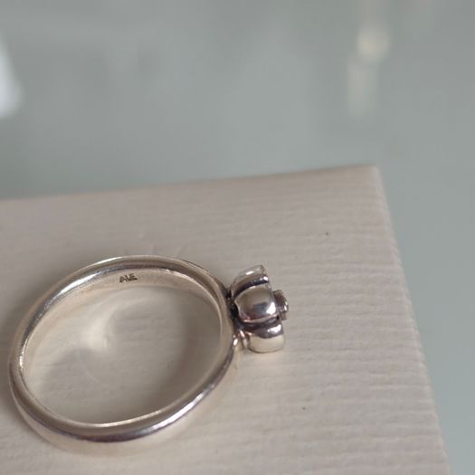 Pandora flower ring size 56 (P) also I have matching charm/pendant in my add( box not including)