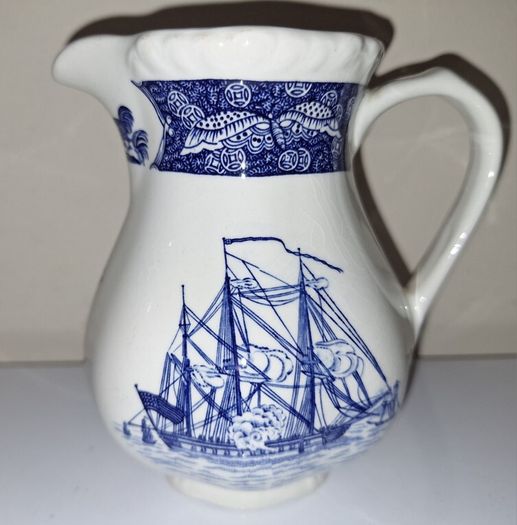 SALE! Small Blue and White WEDGWOOD Friendship Salem Milk / Cream / Water Jug