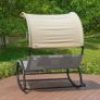 Rocking Sun Lounger  2 person with awning Image 5