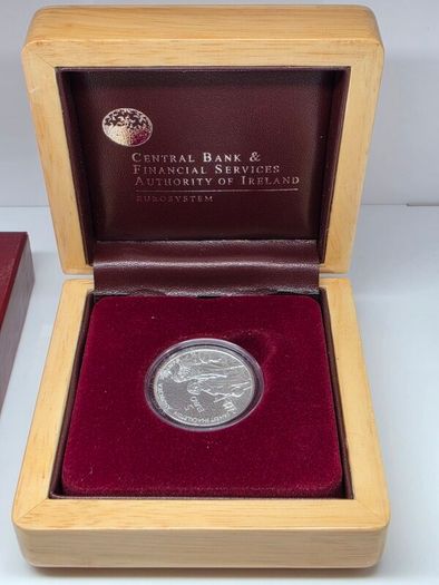 Ireland Silver Proof 2008 Antarctic Explorers Series Ernest Shackleton and Tom Crean 5 Euro Coin in Original Holder with COA