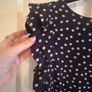 navy mini dress with flutter sleeves Image 4