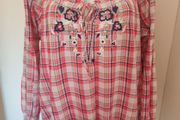 George long sleeve embroidered blouse size UK20 EU48 Postage included