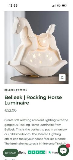 Beleek Rocking Horse Nightlight