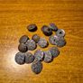 Vintage illustrated buttons, set of 17. Image 5