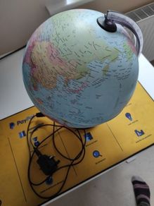 Desktop Rotating Globe with backlight