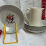 Vintage Old Foley dessert bowls and jug Image 10