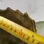 Stunning Vtg Olive Green Glaze Porcelain -Koi Fish Shell Pedestal Bon Bon Dish Image 2