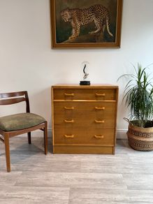 Mid Century GPlan Chest of Drawers Writing Desk