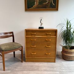 Mid Century GPlan Chest of Drawers Writing Desk