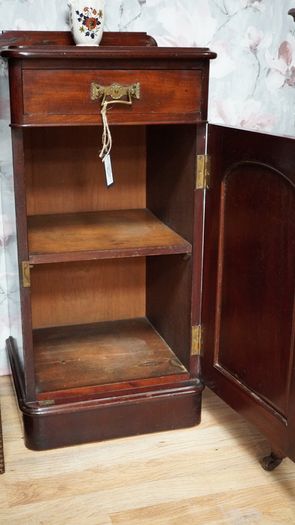 Victorian Solid Mahogany Bedside Cabinet