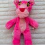 Vintage Pink Panther Plush Soft 1964 Mirisch-Geoffrey Mighty Star approx. 27 cm. Loose Head Used Dirty Please see photos Image 2