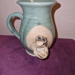 Irish Stoneware face mug