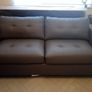 New Leather Grey 3 Seater Sofa Image 3