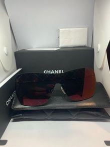 Chanel Quilted Motif Sheild Sunglasses