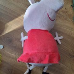 Large Peppa Pig soft teddy plus figurines