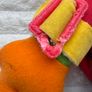Playskool Dress Me Up Ernie Sesame Street Plush 1990 Vintage approx. 35 cm. Used Damaged Please see photos Image 7
