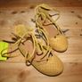 NEW NEXT baby girl occasion ochre shoes size 5 BRAND NEW Image 2