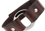 Brown Italian Real Leather Cuff Bracelet Men Surf On Trend Designer Jewellery