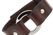 Brown Italian Real Leather Cuff Bracelet Men Surf On Trend Designer Jewellery