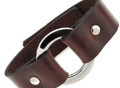 Brown Italian Real Leather Cuff Bracelet Men Surf On Trend Designer Jewellery