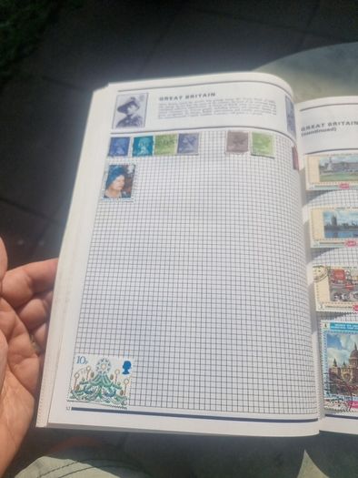 Stanley Gibbons World Collector Stamp Album With Many Stamps Included