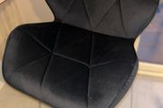 Black Velvet Bar Stools Brand New