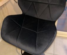 Black Velvet Bar Stools Brand New