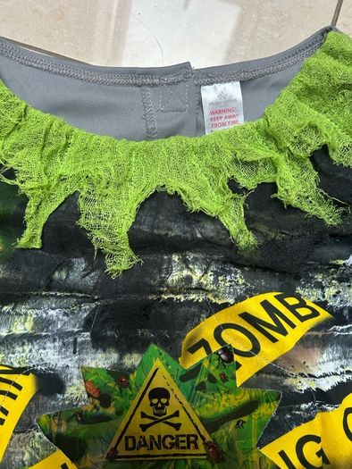 NEW Zombie Halloween two piece age 11-12